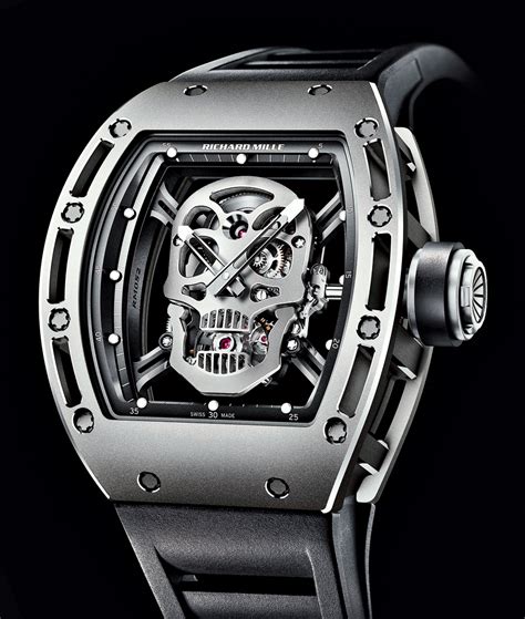 richard mille black skeleton|richard mille skull tourbillon.